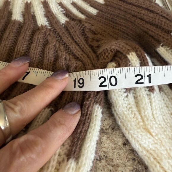 Shein Large Brown Mock Neck Sweater and Knit Skirt - Picture 9 of 12